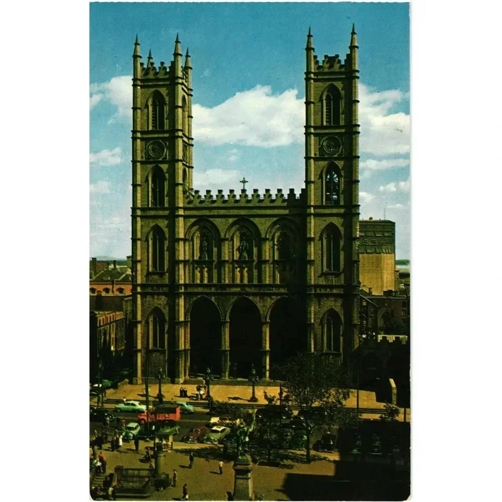 Notre Dame Church, Montreal, Canada Eglise Notre-Dame, Montréal, Canada Postcard